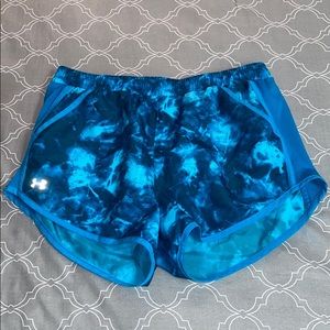 Blue patterned Under Armour shorts